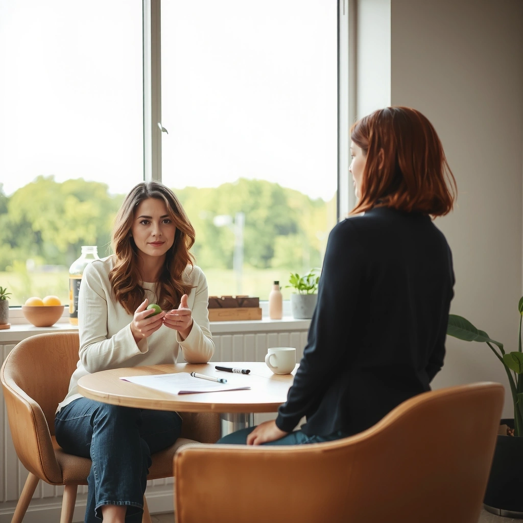 Beratungsgespräch in entspannter Atmosphäre